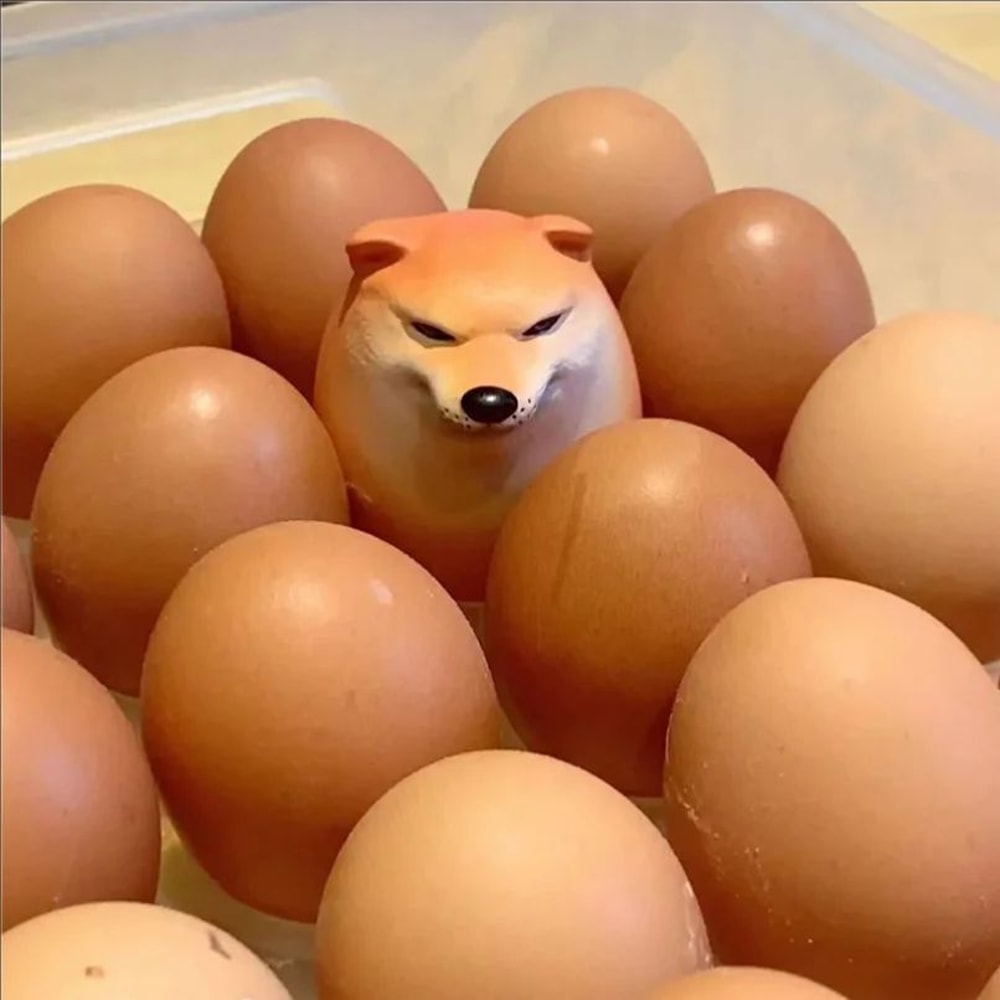 Shiba Inu Egg Desk Toy Squishy Dog Stress Relief Decor Cute Gift 3