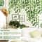 Lush Evergreen Ivy Garland Hanging Vines Realistic Silk Leaf Wall Garden Decor 1