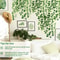 Lush Evergreen Ivy Garland Hanging Vines Realistic Silk Leaf Wall Garden Decor 1