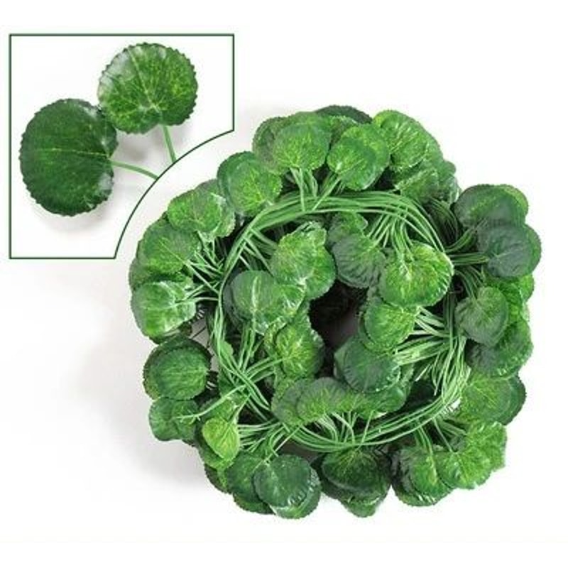Lush Evergreen Ivy Garland Hanging Vines Realistic Silk Leaf Wall Garden Decor 6