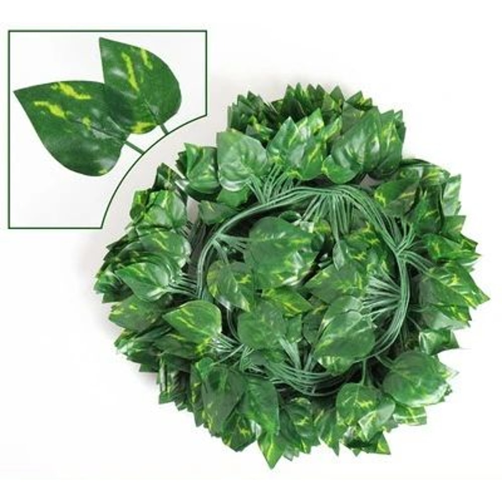 Lush Evergreen Ivy Garland Hanging Vines Realistic Silk Leaf Wall Garden Decor 7