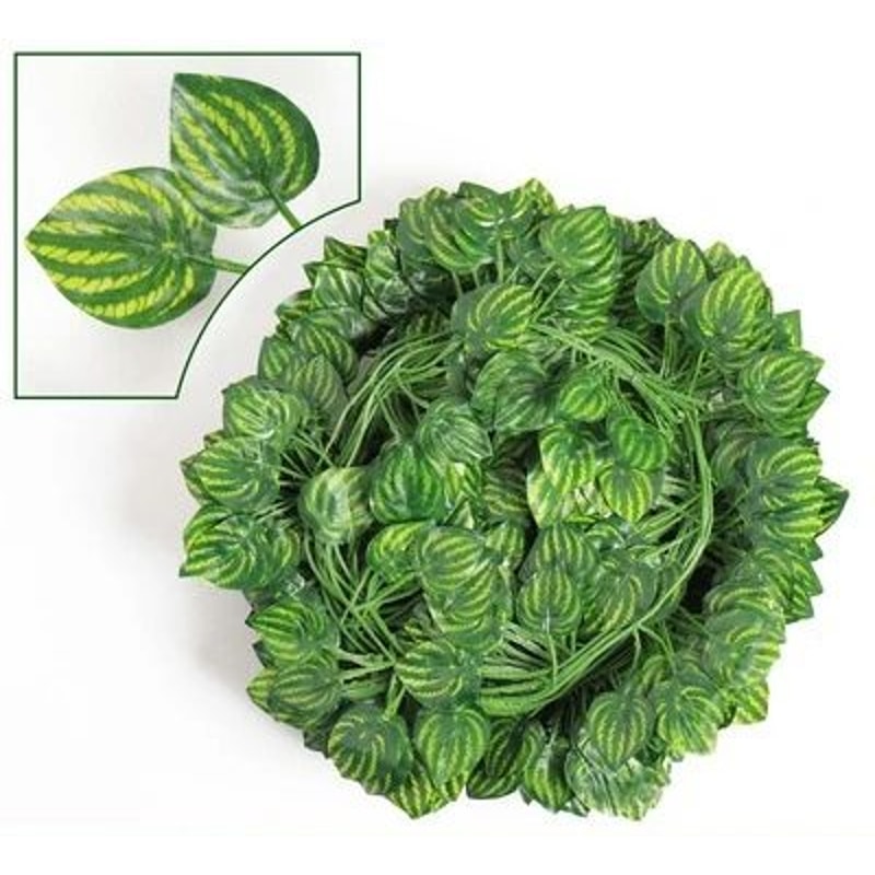 Lush Evergreen Ivy Garland Hanging Vines Realistic Silk Leaf Wall Garden Decor 8