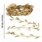 Elegant Gold Leaf Vine Garland Waterproof Silk Rattan Ribbon For Wedding Craft Decor 5