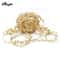 Elegant Gold Leaf Vine Garland Waterproof Silk Rattan Ribbon For Wedding Craft Decor 7
