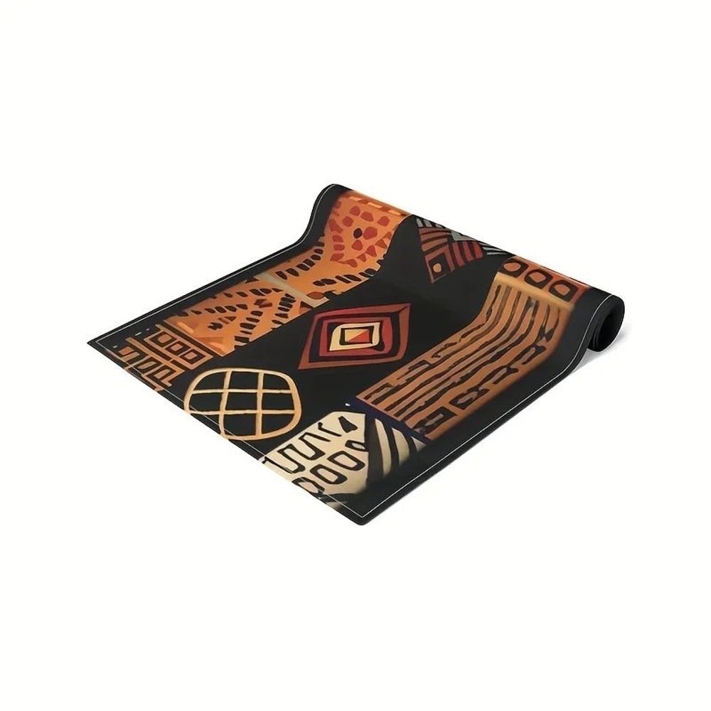 VIKAMA African Tribal Pattern Table Runner Durable Polyester Decorative Table Cover For Home Outd 2
