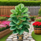 Large Artificial Pothos Plant In Pot Realistic 24Leaf Faux Greenery For Indoor Outdoor Decor 3