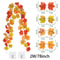 Autumn Maple Leaf Garland Vine 656ft Artificial Fall Hanging Decor For Thanksgiving Seasonal Even 6