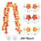 Autumn Maple Leaf Garland Vine 656ft Artificial Fall Hanging Decor For Thanksgiving Seasonal Even 7
