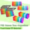 Portable Weekly Monthly Pill Organizer Case BPAFree Travel Pill Box With AMPM Compartments 0