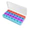 Portable Weekly Monthly Pill Organizer Case BPAFree Travel Pill Box With AMPM Compartments 12