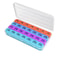 Portable Weekly Monthly Pill Organizer Case BPAFree Travel Pill Box With AMPM Compartments 12