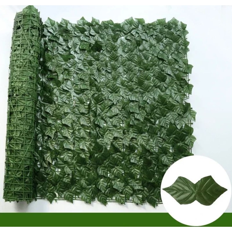 Artificial Ivy Privacy Fence Panel Green Leaf Hedge For Garden Balcony Decor 7