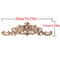 Unpainted Wood Carving Corner Applique Retro Furniture Trim Frame Decor 16