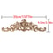 Unpainted Wood Carving Corner Applique Retro Furniture Trim Frame Decor 16