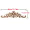 Unpainted Wood Carving Corner Applique Retro Furniture Trim Frame Decor 17