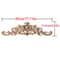 Unpainted Wood Carving Corner Applique Retro Furniture Trim Frame Decor 18