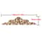 Unpainted Wood Carving Corner Applique Retro Furniture Trim Frame Decor 25