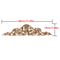 Unpainted Wood Carving Corner Applique Retro Furniture Trim Frame Decor 25