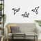 Modern Metal Bird Wall Art Set 3PCS Iron Silhouette Hanging Decor For Home Office 0