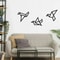 Modern Metal Bird Wall Art Set 3PCS Iron Silhouette Hanging Decor For Home Office 0