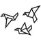 Modern Metal Bird Wall Art Set 3PCS Iron Silhouette Hanging Decor For Home Office 5