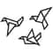 Modern Metal Bird Wall Art Set 3PCS Iron Silhouette Hanging Decor For Home Office 6