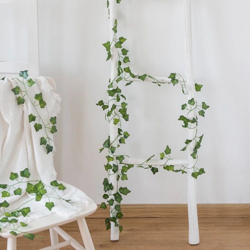 8268 In Artificial Ivy Garland Vine Realistic Green Silk Hanging Plant For Indoor Outdoor Decor 1