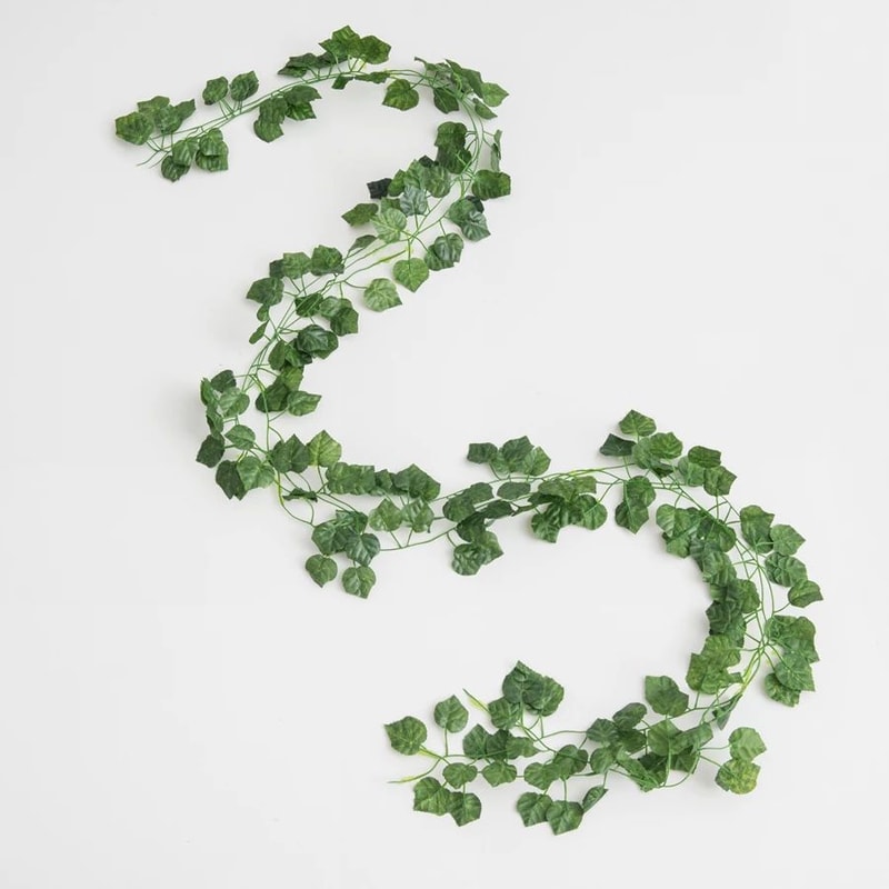 8268 In Artificial Ivy Garland Vine Realistic Green Silk Hanging Plant For Indoor Outdoor Decor 7