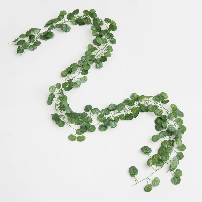 8268 In Artificial Ivy Garland Vine Realistic Green Silk Hanging Plant For Indoor Outdoor Decor 8