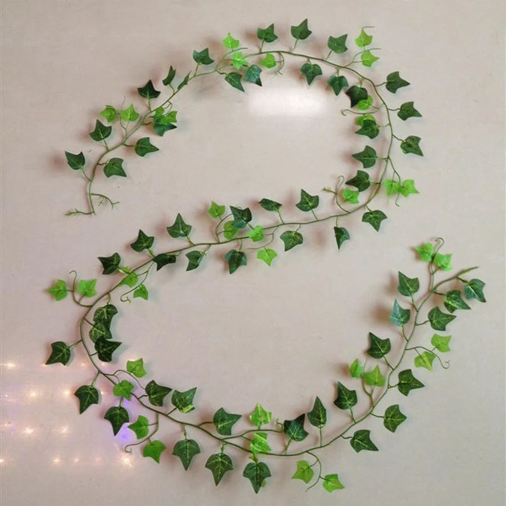 8268 In Artificial Ivy Garland Vine Realistic Green Silk Hanging Plant For Indoor Outdoor Decor 9