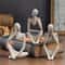 Minimalist Human Contemplation Sculpture Modern Abstract Figurine For Home Office Decor 3