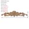 Vintage Rectangle Wood Carved Applique European Oak Floral Furniture Moulding Decor 4