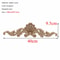 Vintage Rectangle Wood Carved Applique European Oak Floral Furniture Moulding Decor 9