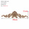 Vintage Rectangle Wood Carved Applique European Oak Floral Furniture Moulding Decor 10