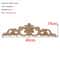 Vintage Rectangle Wood Carved Applique European Oak Floral Furniture Moulding Decor 15