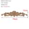 Vintage Rectangle Wood Carved Applique European Oak Floral Furniture Moulding Decor 20