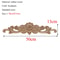 Vintage Rectangle Wood Carved Applique European Oak Floral Furniture Moulding Decor 20
