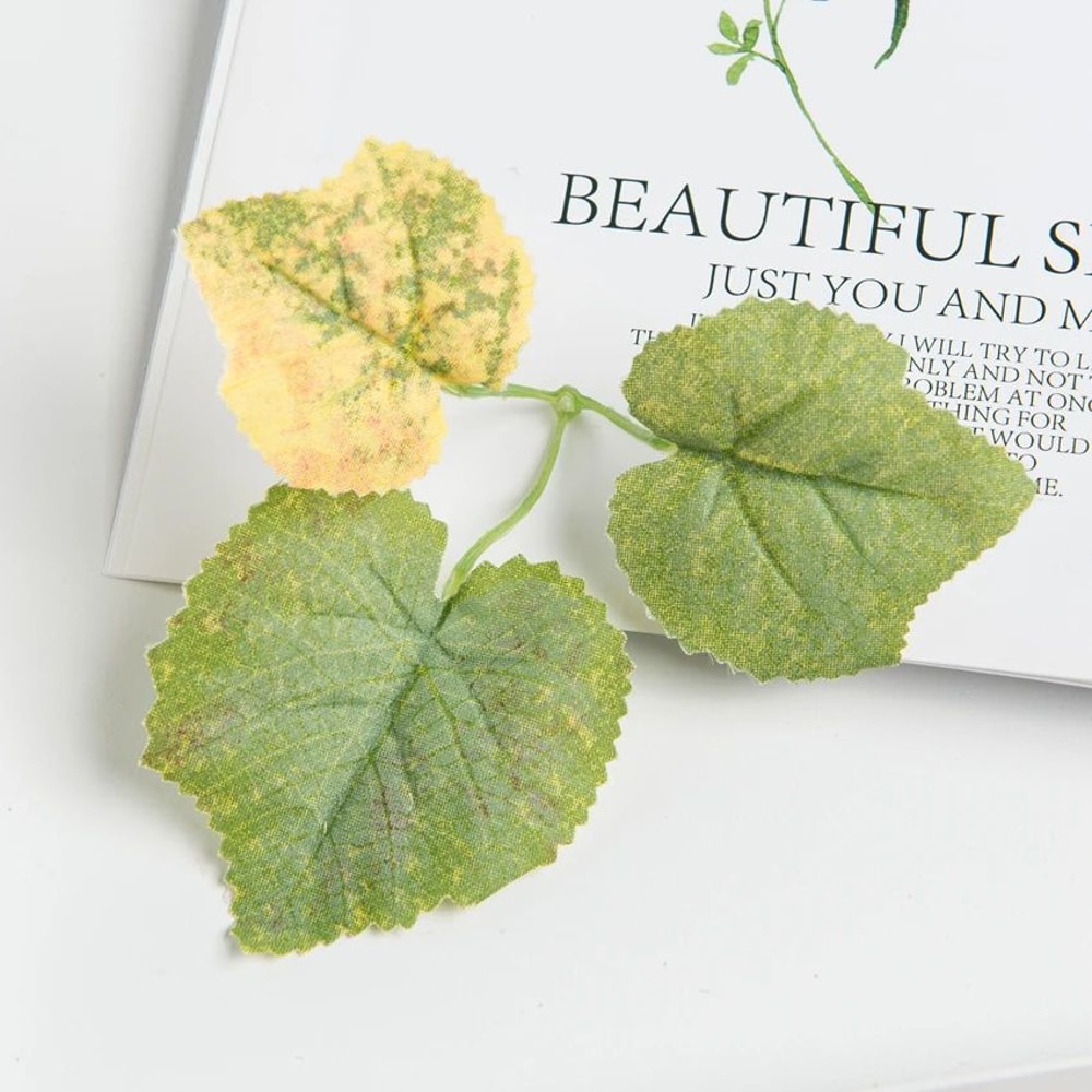 Artificial Grape Leaf Decor Set Silk Green Vine Leaves For Wedding Wreath Home Decoration 3