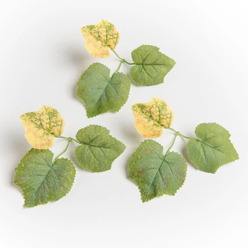 Artificial Grape Leaf Decor Set Silk Green Vine Leaves For Wedding Wreath Home Decoration 7