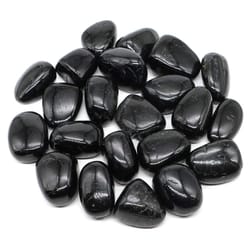 natural black tourmaline tumbled stones – healing crystal energy protection for home & decor