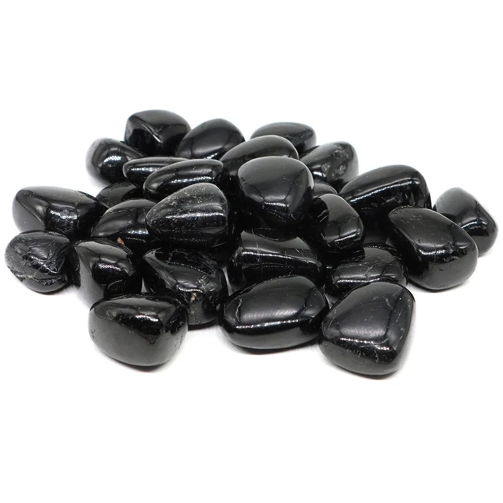 Natural Black Tourmaline Tumbled Stones Healing Crystal Energy Protection For Home Decor 2