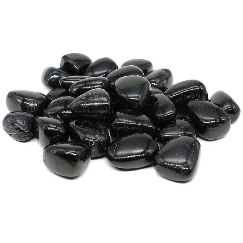 Natural Black Tourmaline Tumbled Stones Healing Crystal Energy Protection For Home Decor 2