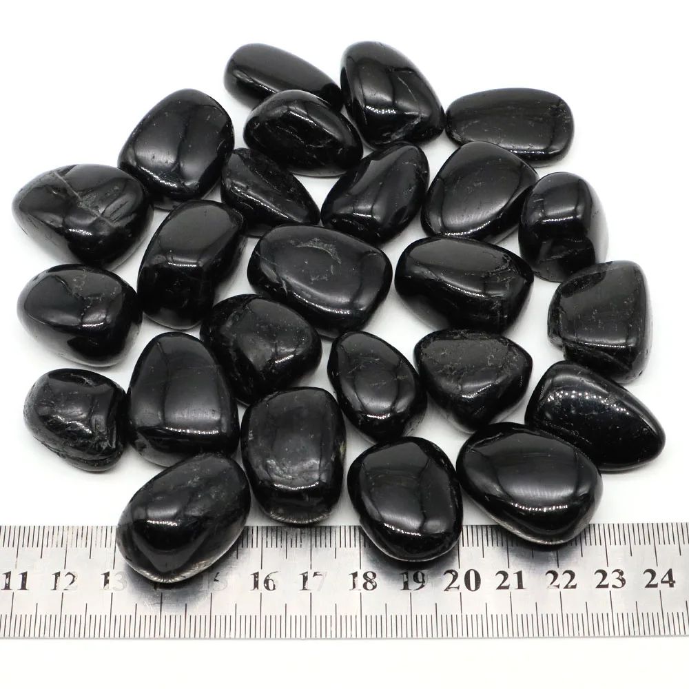Natural Black Tourmaline Tumbled Stones Healing Crystal Energy Protection For Home Decor 3