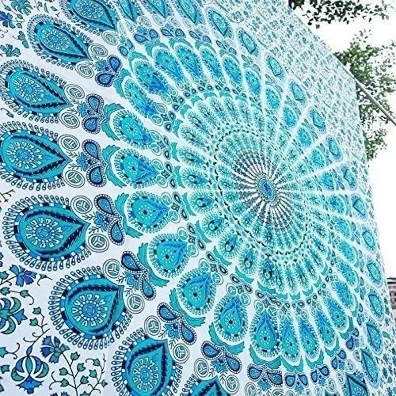 Bohemian Mandala Wall Tapestry Hippie Psychedelic Fabric Decor For Bedroom Living Space 7