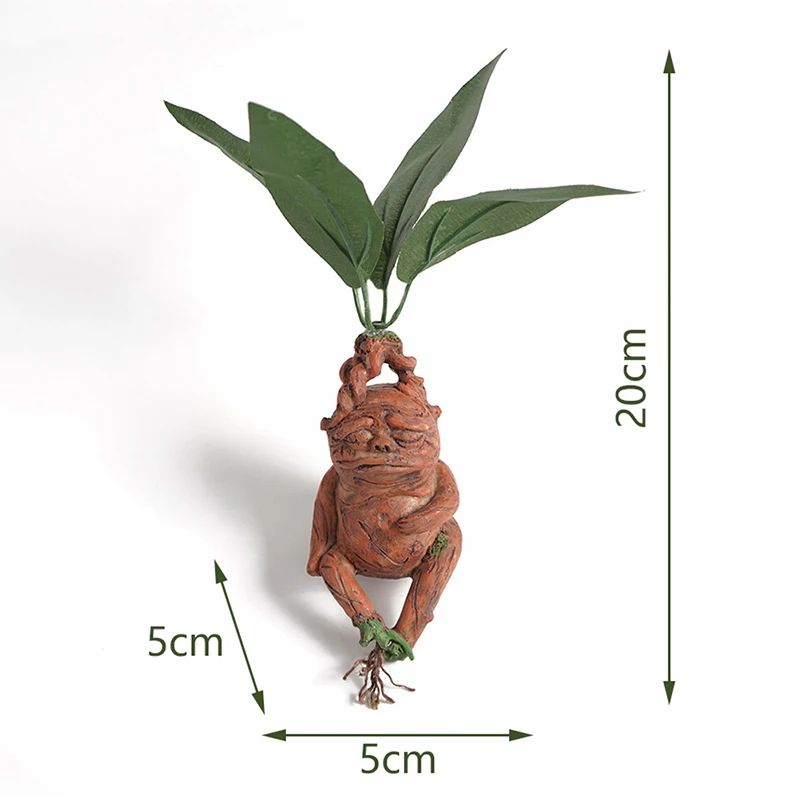 Mandrake Grass Resin Statue Whimsical Garden Figurine For Indoor Outdoor Decor 4