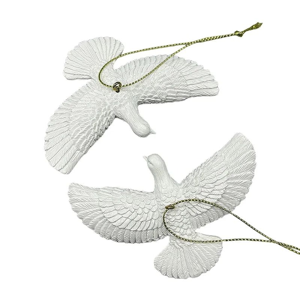 Christmas Dove Ornament Figurine Creative Pigeon Statue For Holiday Home Decor Gifts 3