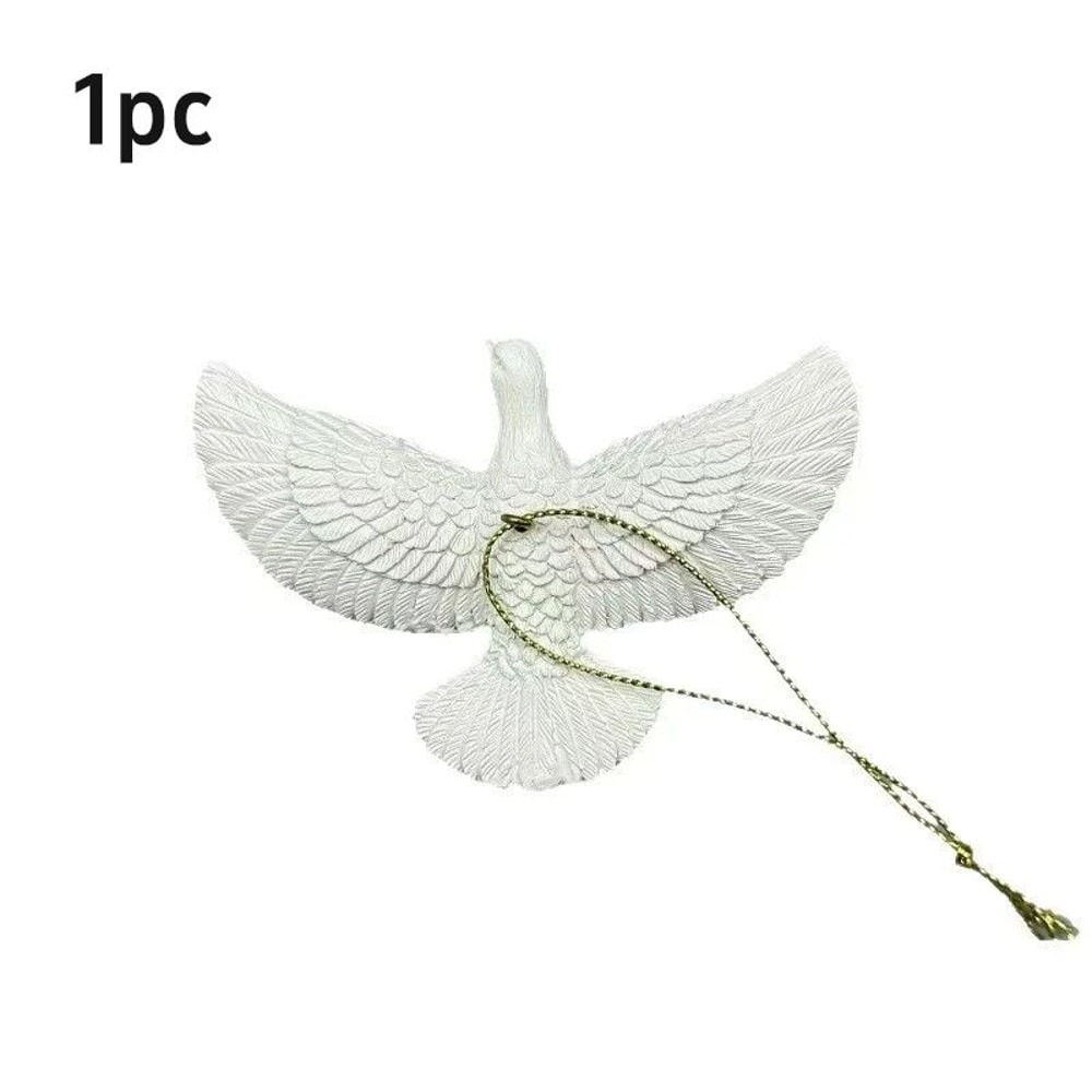 Christmas Dove Ornament Figurine Creative Pigeon Statue For Holiday Home Decor Gifts 6