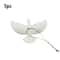 Christmas Dove Ornament Figurine Creative Pigeon Statue For Holiday Home Decor Gifts 6