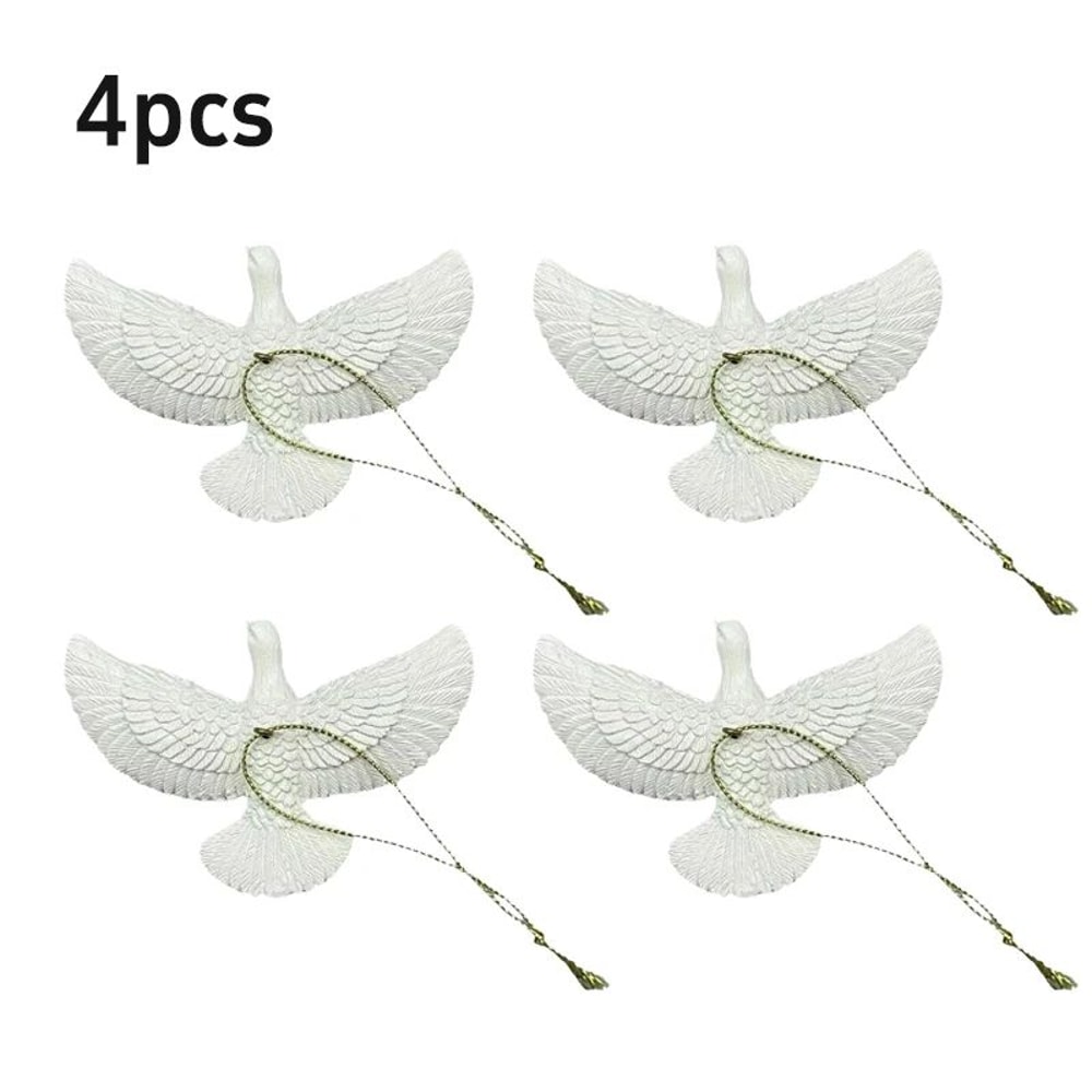 Christmas Dove Ornament Figurine Creative Pigeon Statue For Holiday Home Decor Gifts 8