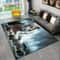 3D Animal Print Area Rug NonSlip Flannel Carpet For Living Room Bedroom Home Decor 0